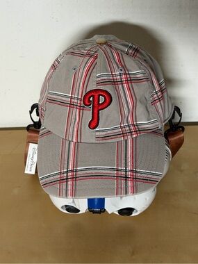 '47 Philadelphia Phillies Hat StrapBack Gray Plaid Baseball Cap Adjustable OS